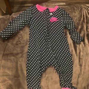 Nike Kids Polka Dot One Piece - Black and Pink